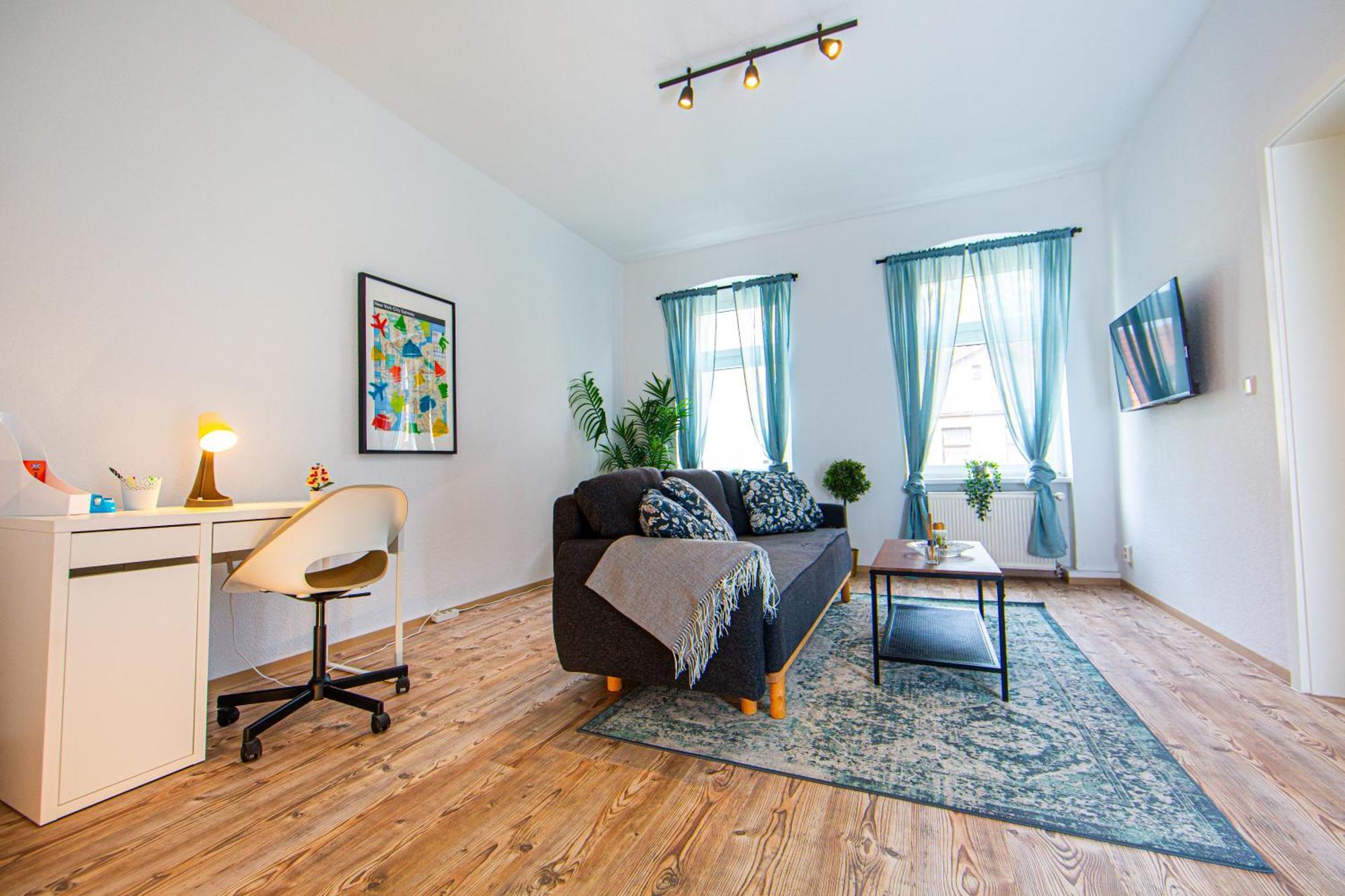 Grossraum-Apartments Mit 2Sz, Wz, Kueche, Smart-Tv, Parken, Etc Erfurt Zimmer foto